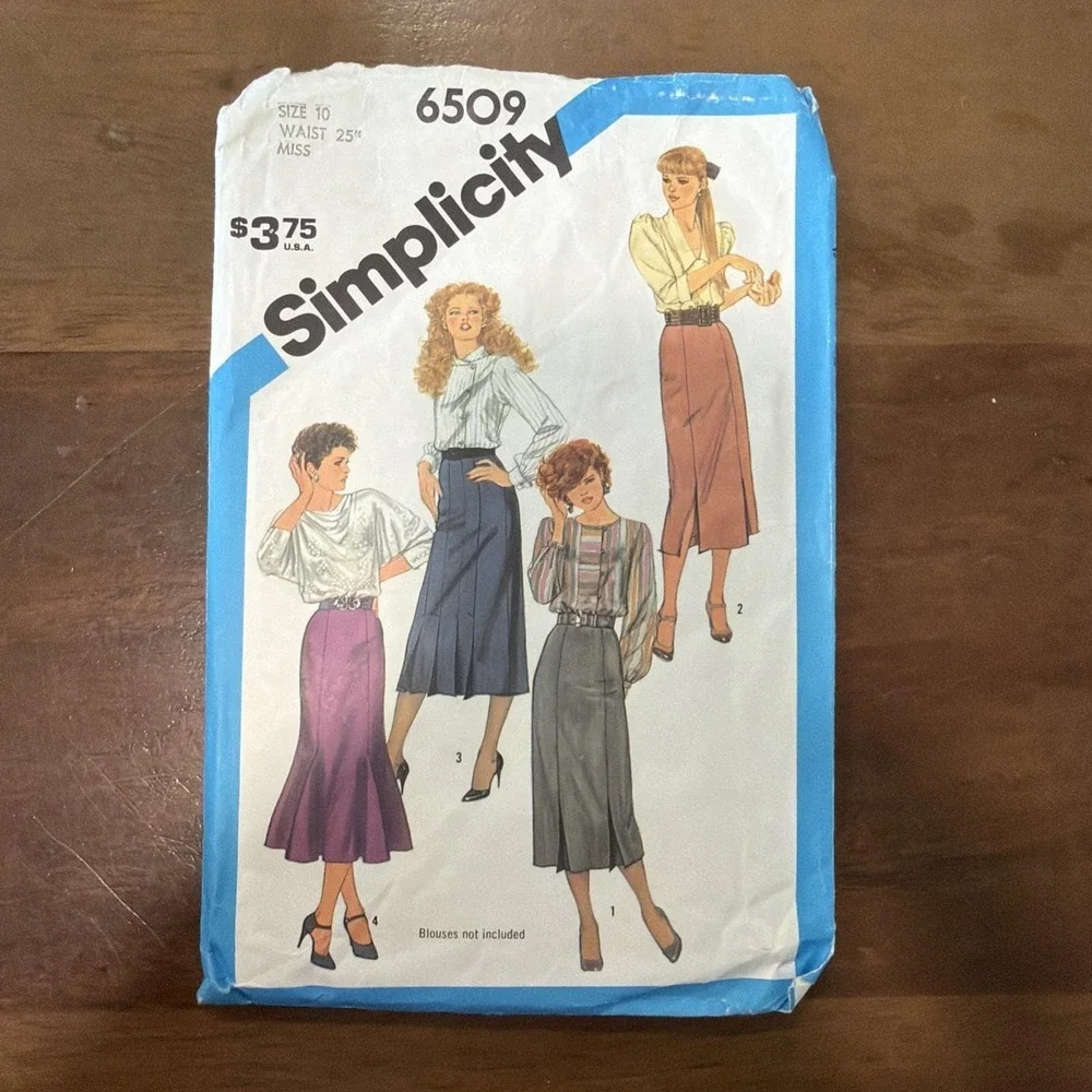 2- Vintage 1980's Sewing patterns Misses Size 10